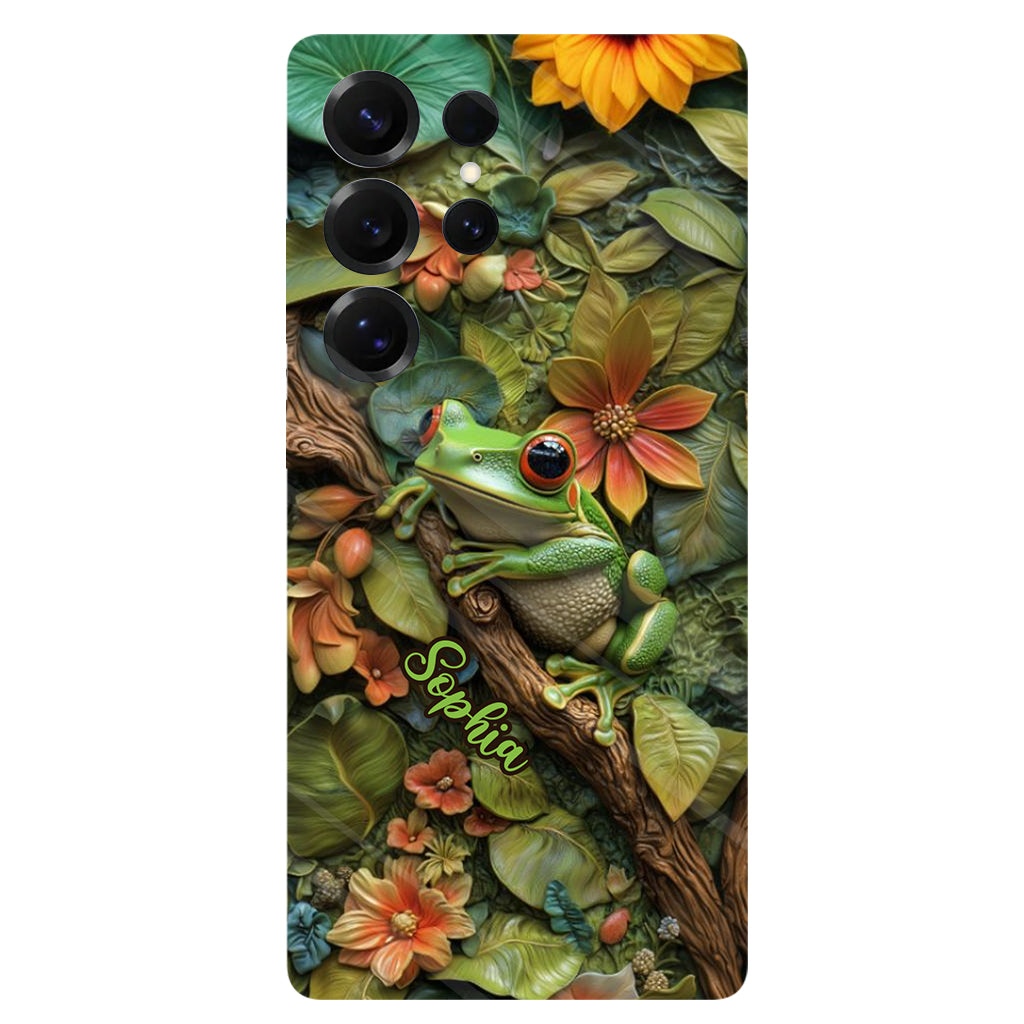 Adorable Grenouille - Coque de téléphone personnalisée avec imprimé grenouille