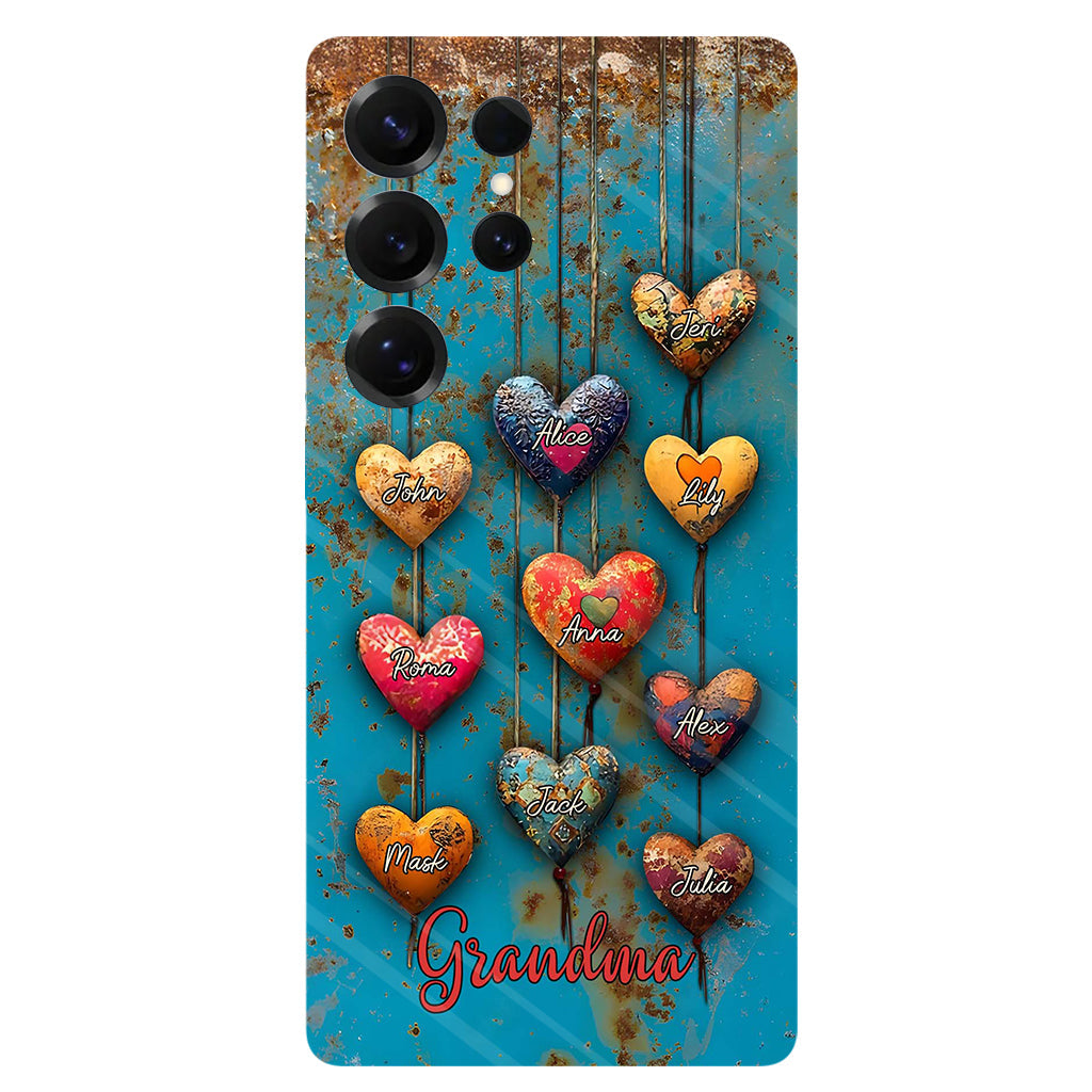 Grandma's Mom's Sweethearts - Personalized Grandma Full Print Phone Case