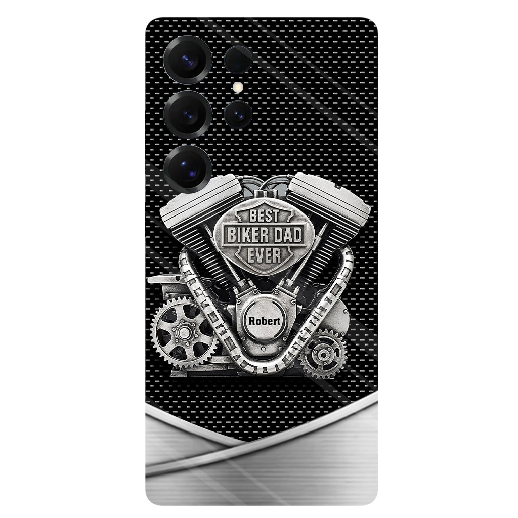 Best Dad Ever - Personalized Biker Full Print Phone Case