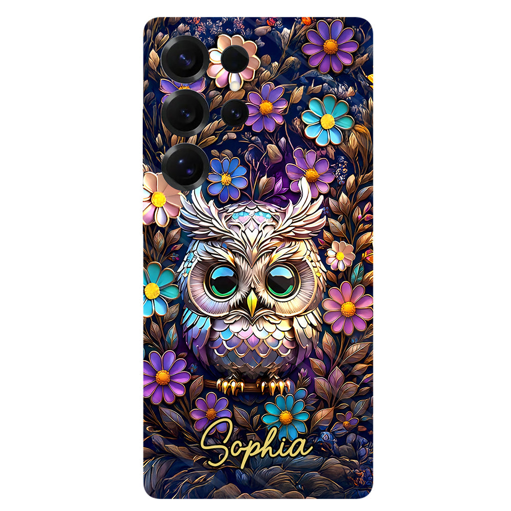 Coque de téléphone personnalisée avec motif hibou mignon