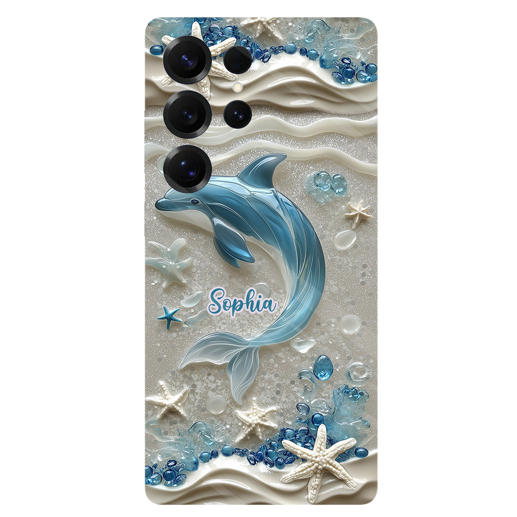Love Dophins - Personalized Dolphin Full Print Phone Case