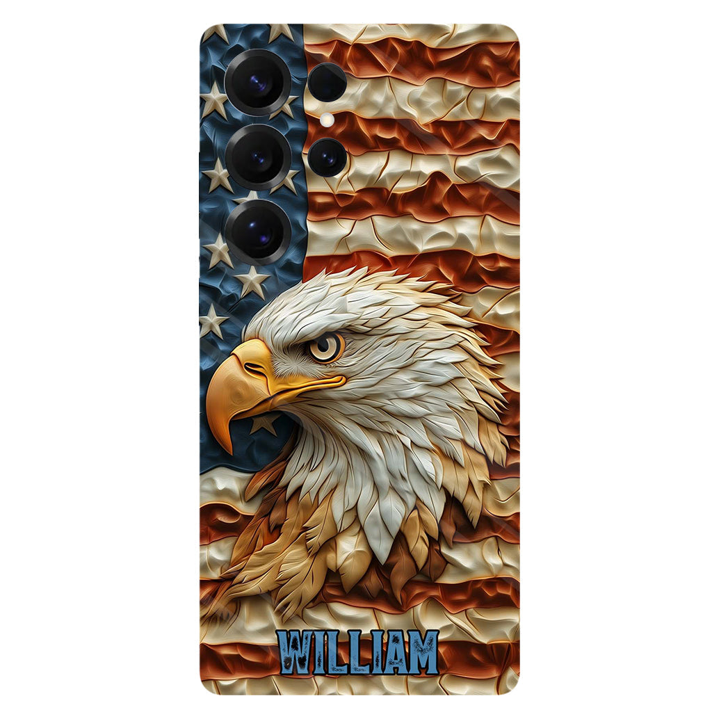 Strong Eagle - Coque de téléphone personnalisée avec aigle à tête blanche et impression intégrale