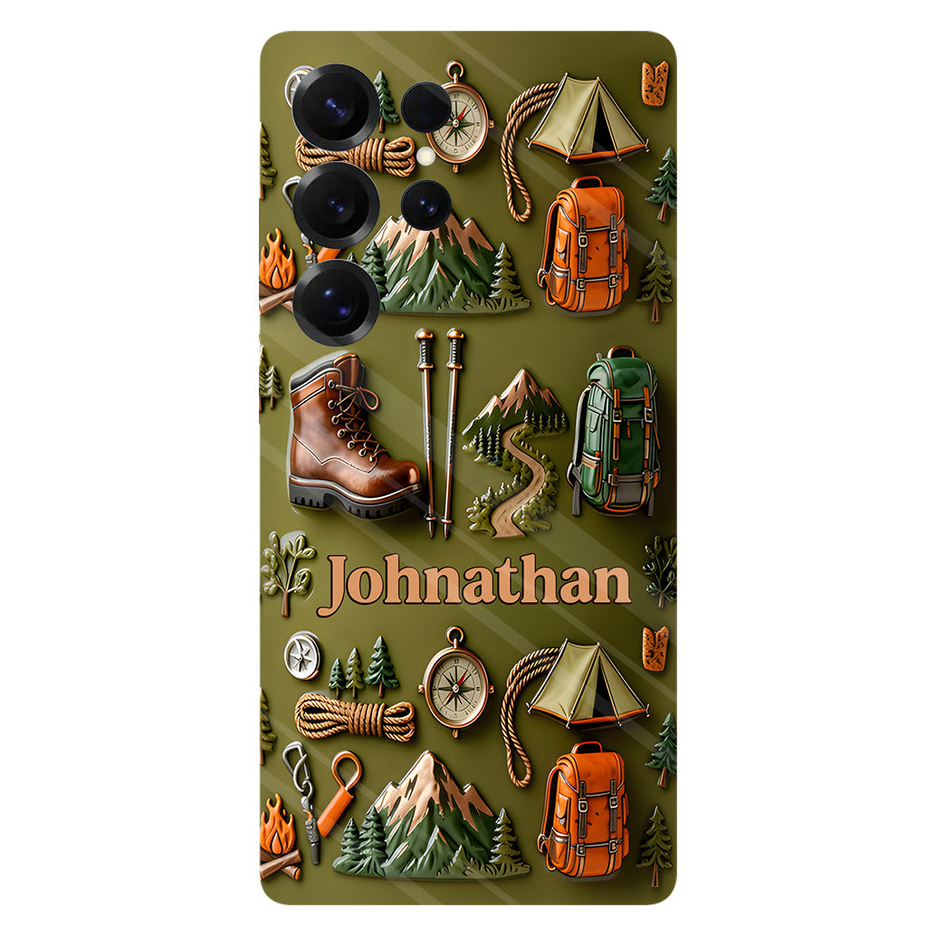 La randonnée me rend heureux - Coque de téléphone personnalisée avec impression intégrale « La randonnée me rend heureux »