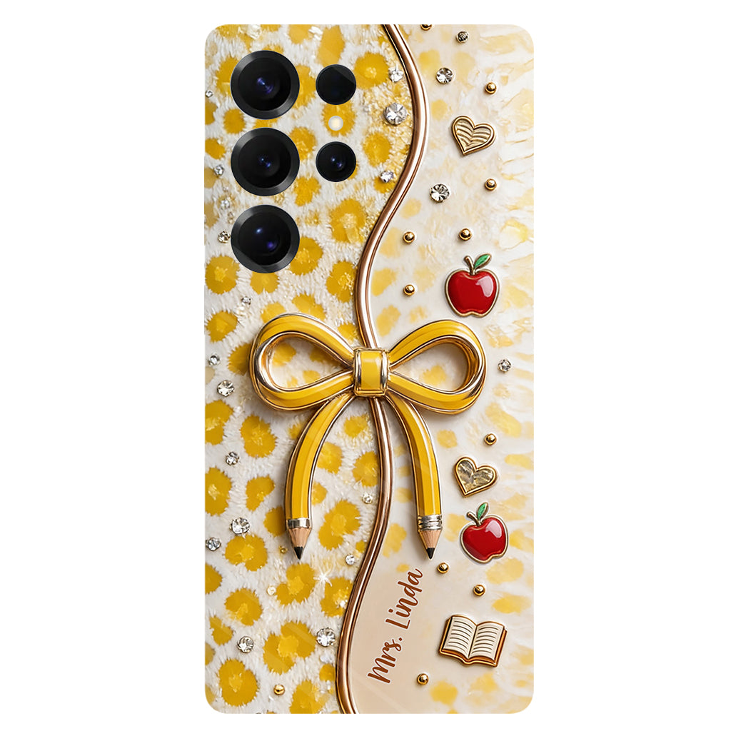 Back To School - Personalized Teacher Full Print Phone Case