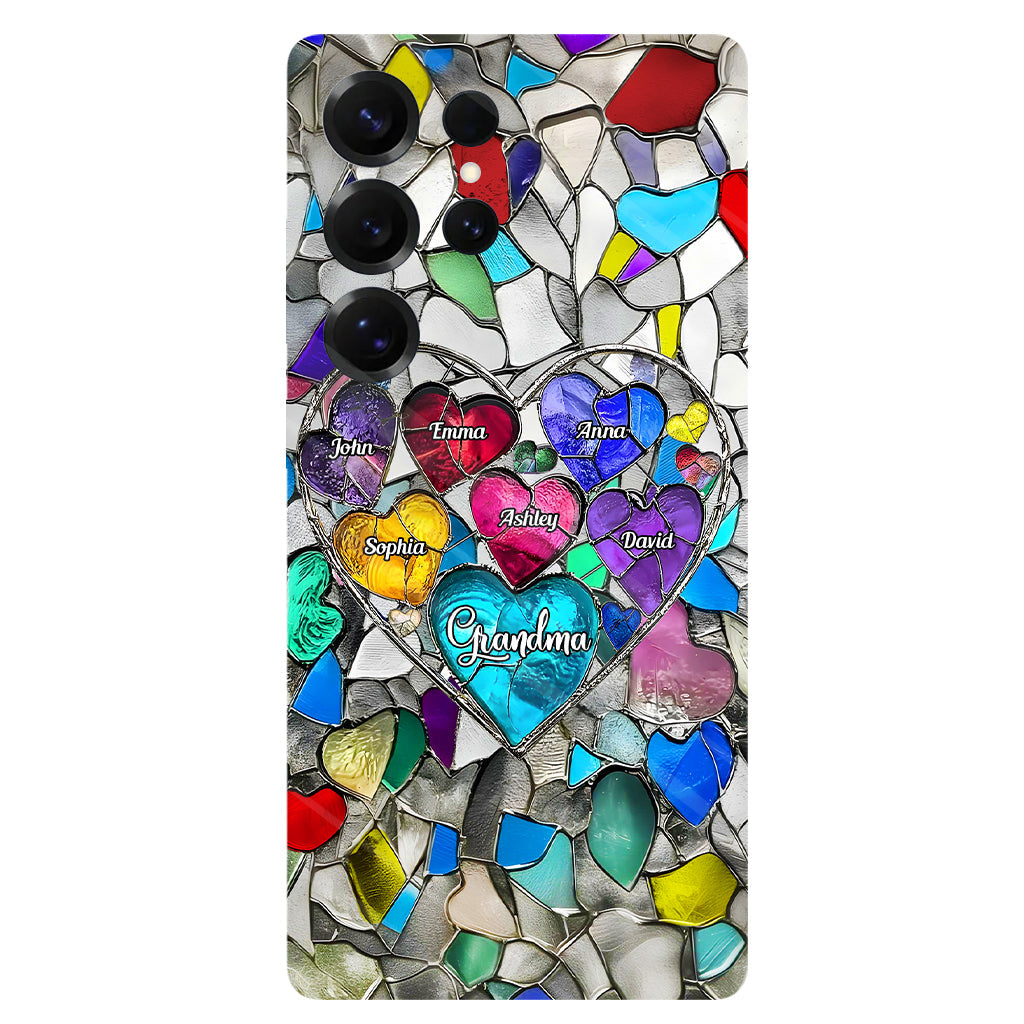 Grandma's Mom's Sweethearts - Personalized Grandma Full Print Phone Case