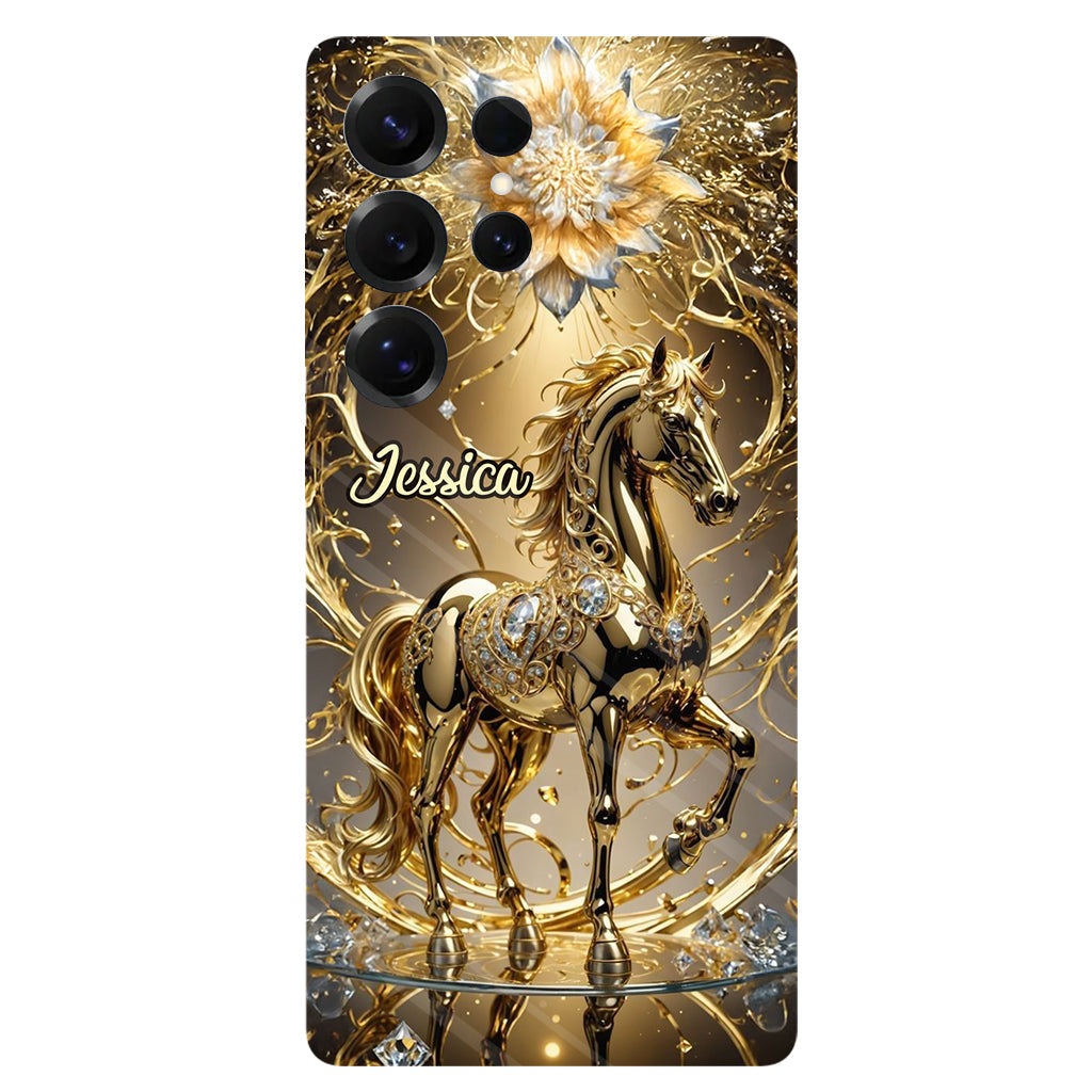Coque de téléphone personnalisée avec motif cheval « Magnifique Cheval »