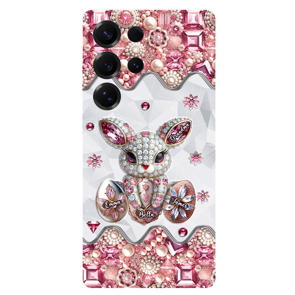 Coque de téléphone personnalisée « Lapin de Pâques - Mamie » avec impression intégrale