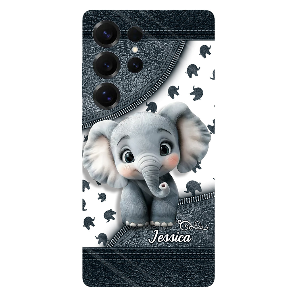 Cute Baby Elephant - Personalized Elephant Full Print Phone Case