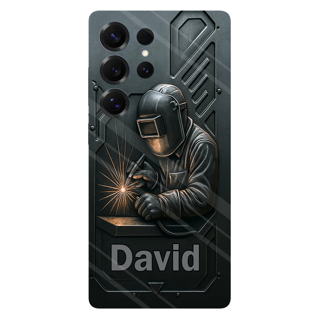 Coque de téléphone personnalisée avec motif de soudeur - Hommes soudeurs stylés