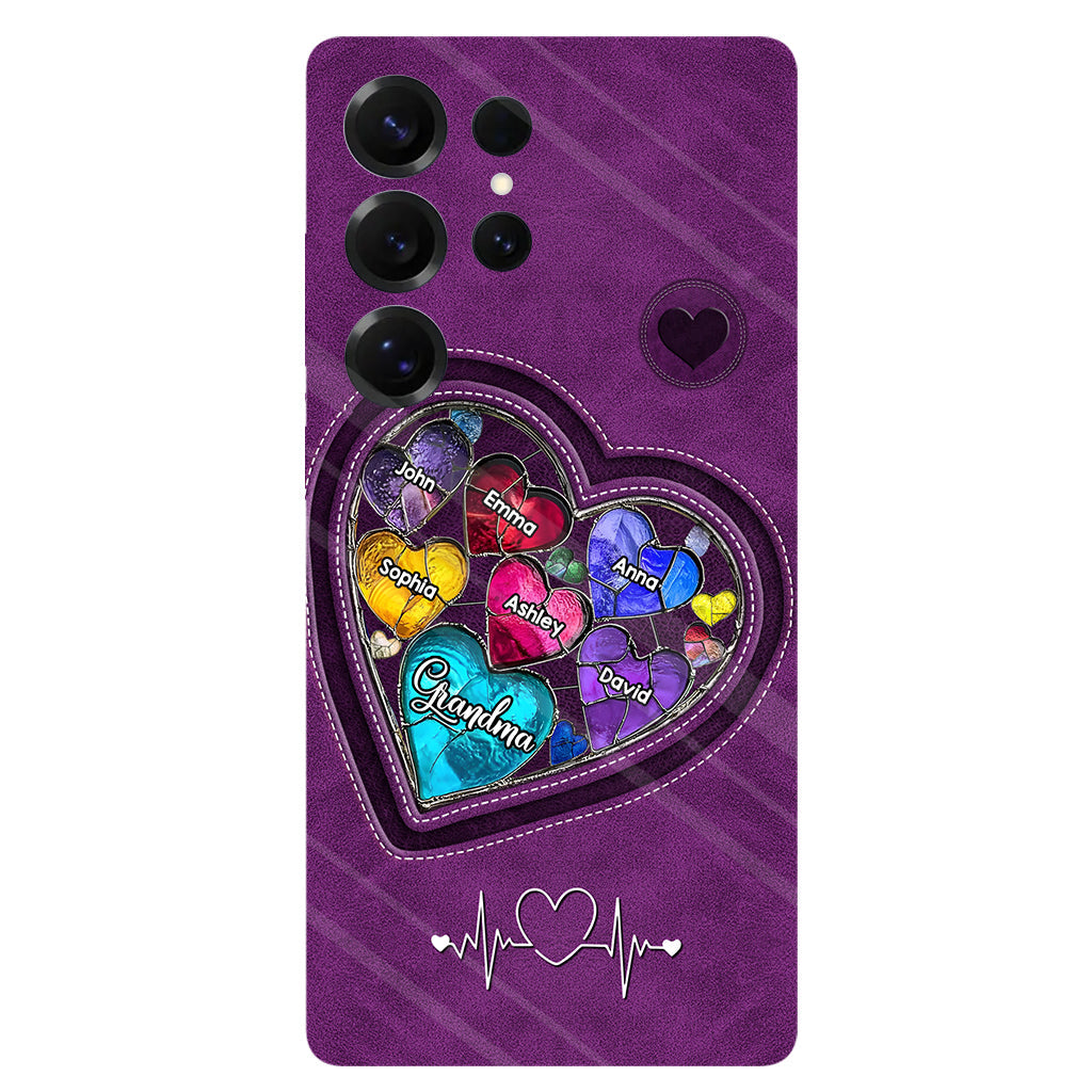 Les chéries de la maman de grand-mère - Coque de téléphone personnalisée avec impression intégrale « Grand-mère »