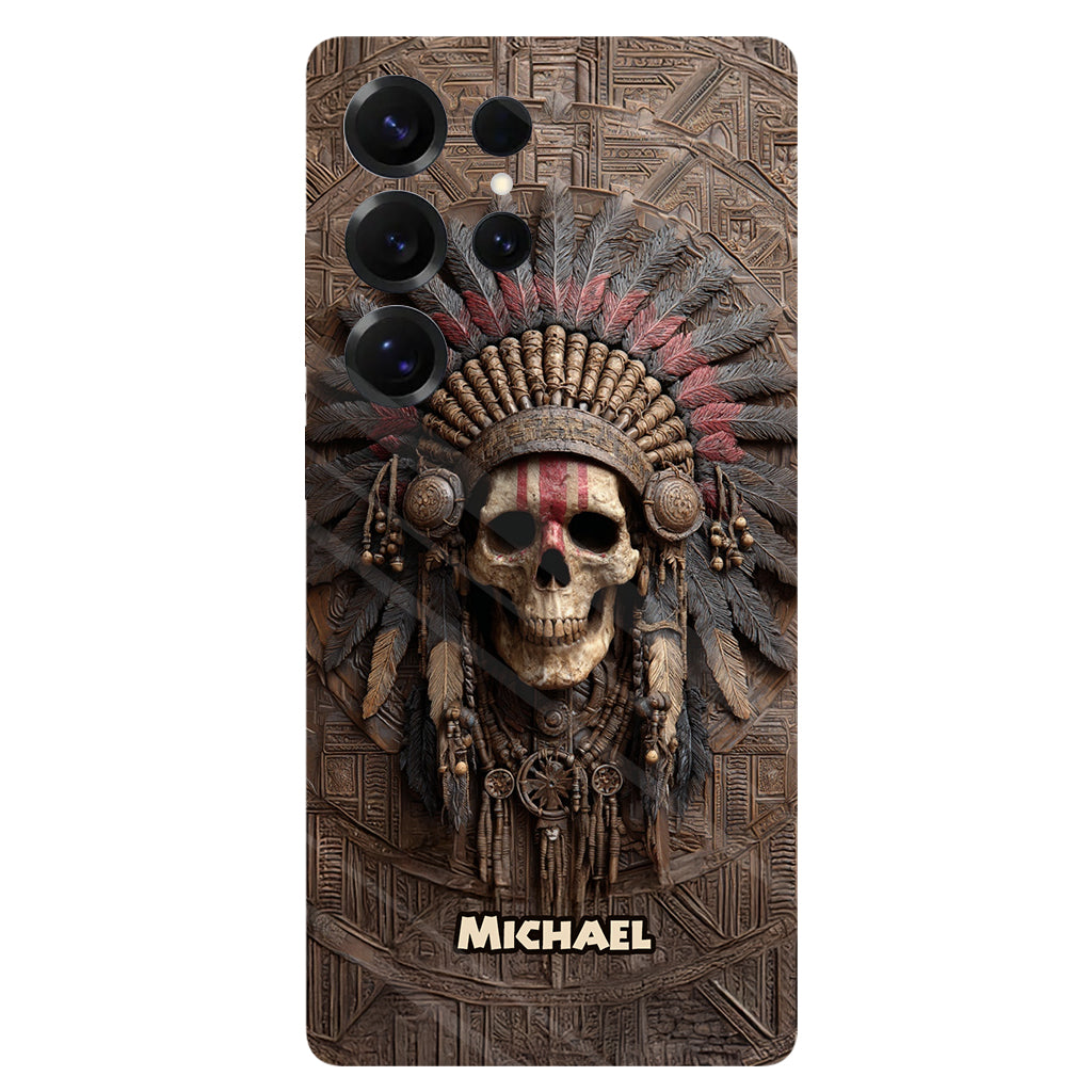 Fière Amérindienne - Coque de téléphone personnalisée avec motif intégral amérindien