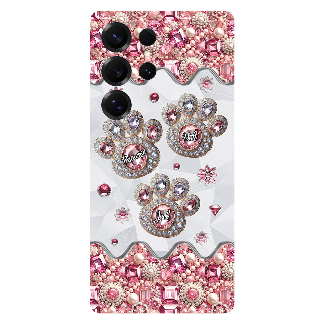 La vie est plus belle avec mes chiens - Coque de téléphone personnalisée avec impression intégrale de chien