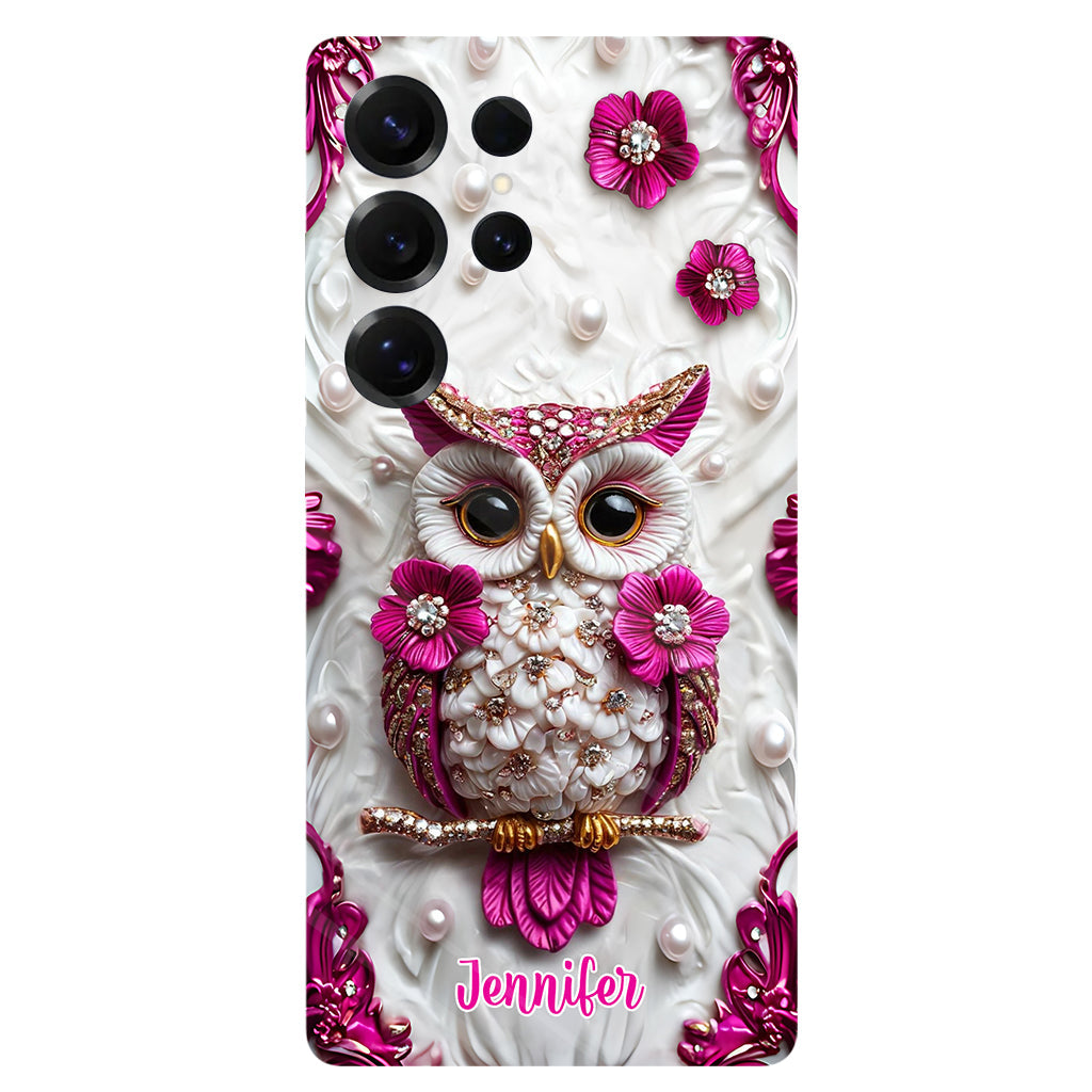 Magnifique hibou - Coque de téléphone personnalisée avec motif hibou intégral