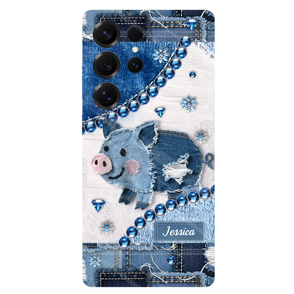 Coque de téléphone personnalisée pour amoureux des cochons - Cochon mignon - Impression intégrale