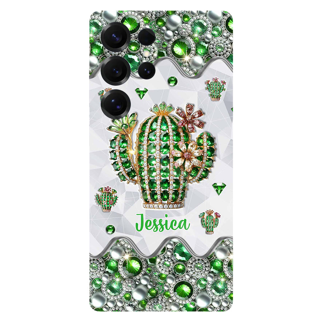 Coque de téléphone personnalisée « Love Cactus » avec motif cactus intégral