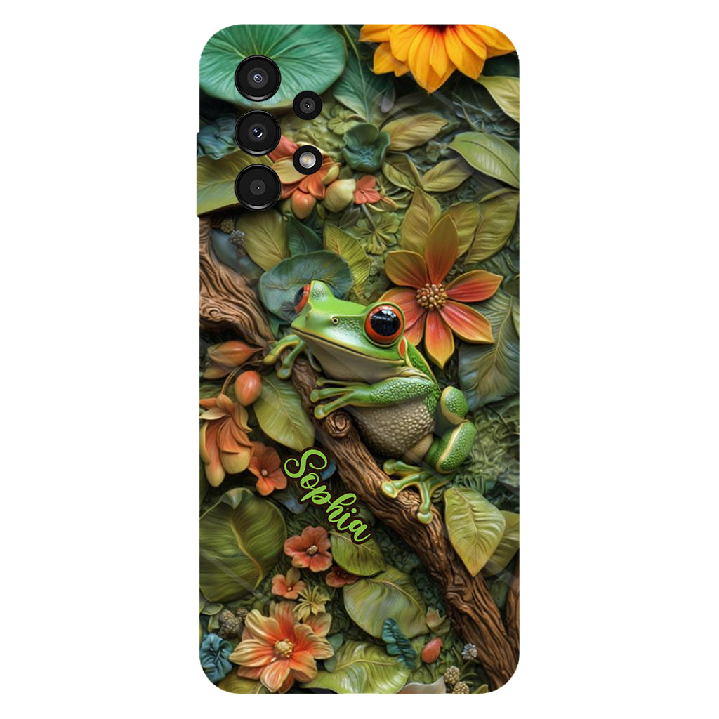 Adorable Grenouille - Coque de téléphone personnalisée avec imprimé grenouille