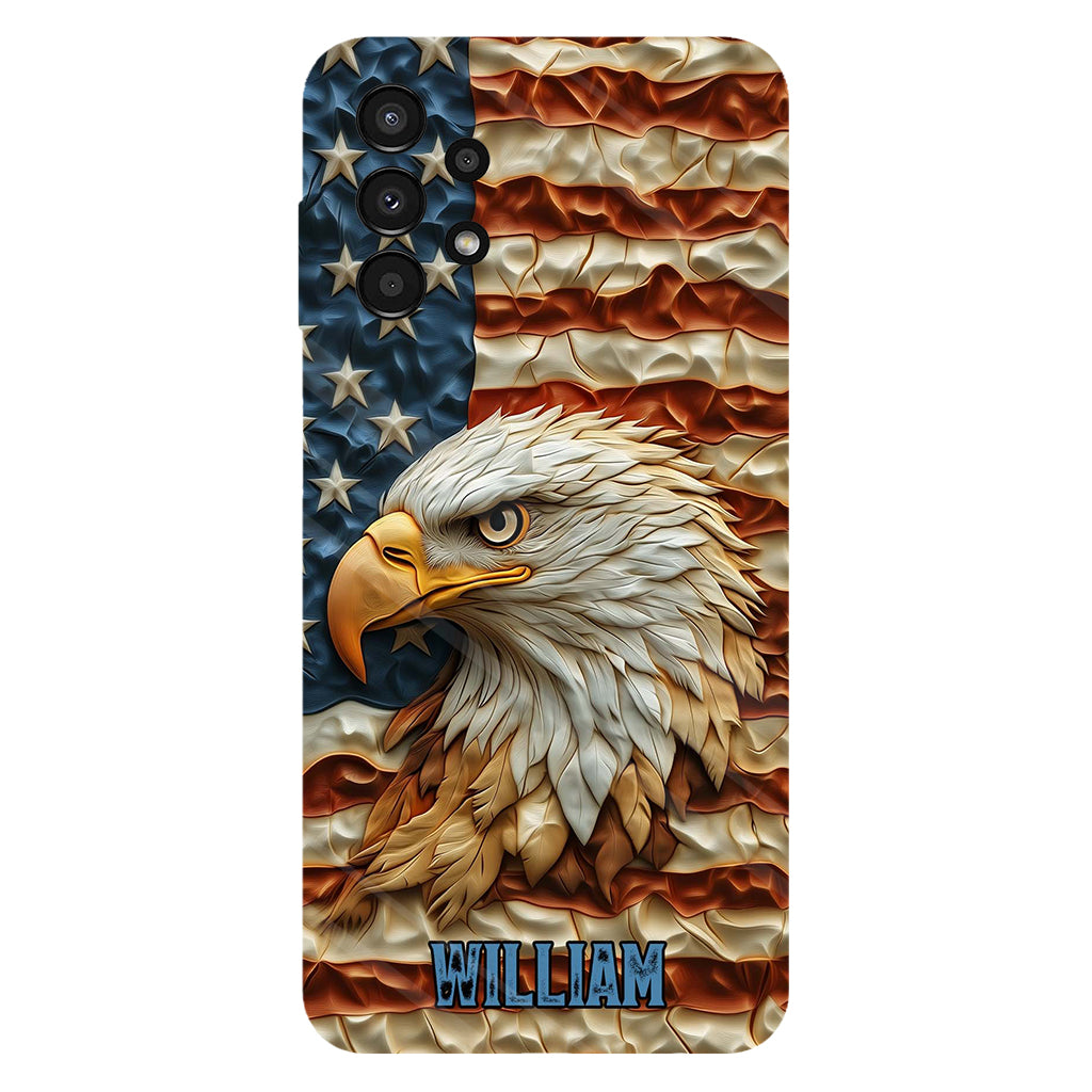 Strong Eagle - Coque de téléphone personnalisée avec aigle à tête blanche et impression intégrale