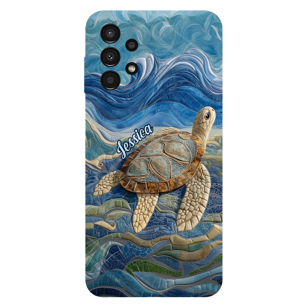 Coque de téléphone personnalisée avec motif tortue pour les amoureux des tortues
