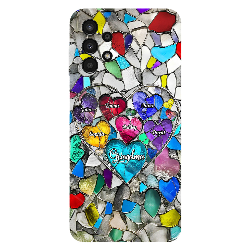 Grandma's Mom's Sweethearts - Personalized Grandma Full Print Phone Case