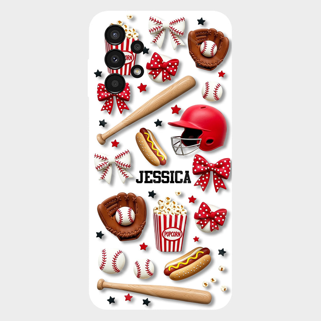 Love Baseball - Personalized Baseball Full Print Phone Case