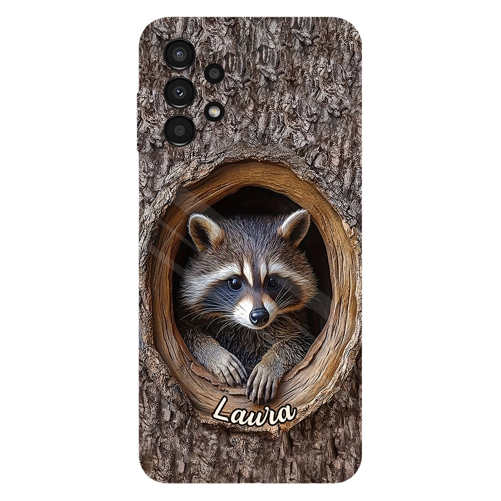 Adorable Raccoon - Personalized Raccoon Full Print Phone Case