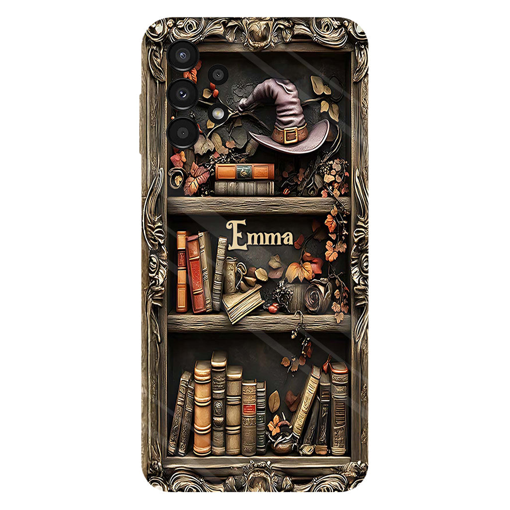 Hat And Books - Personalized Witch Full Print Phone Case