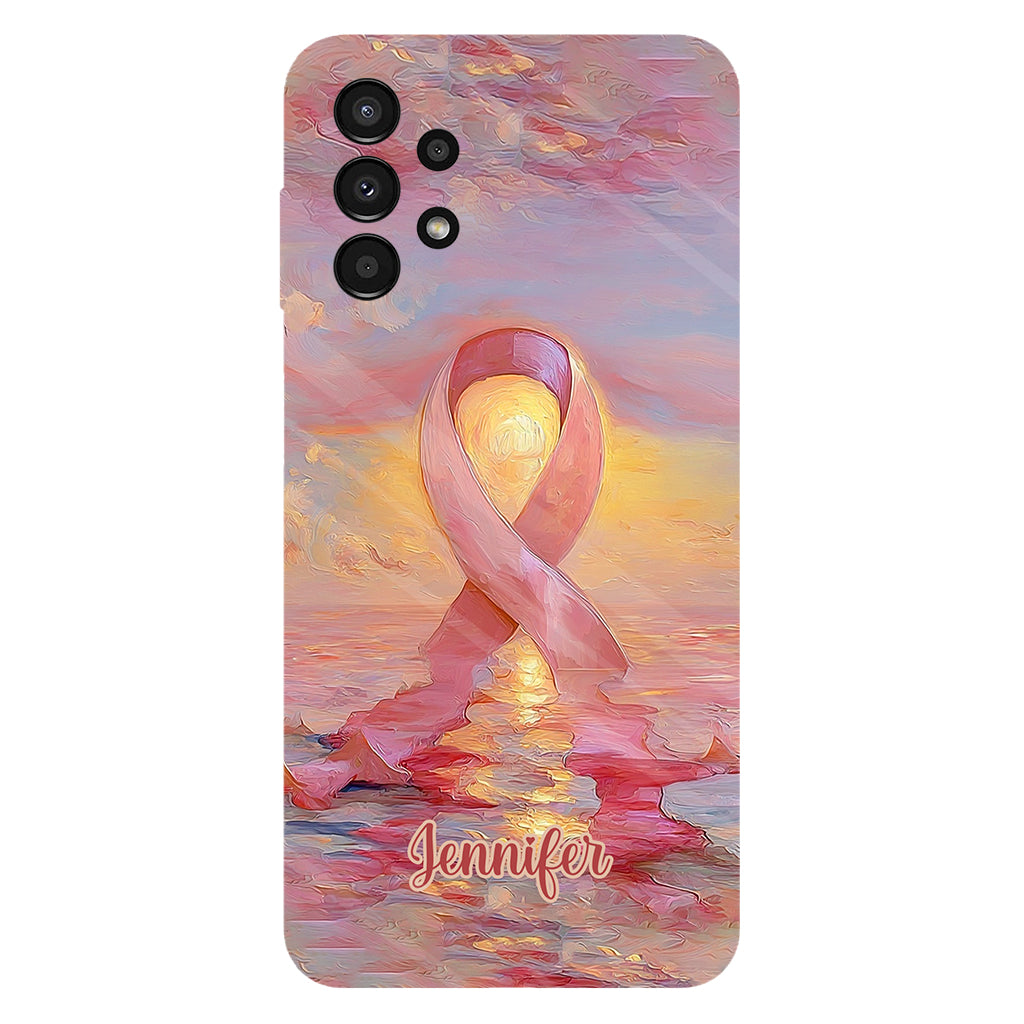 Guerrières fortes - Coque de téléphone personnalisée avec impression intégrale pour la sensibilisation au cancer du sein
