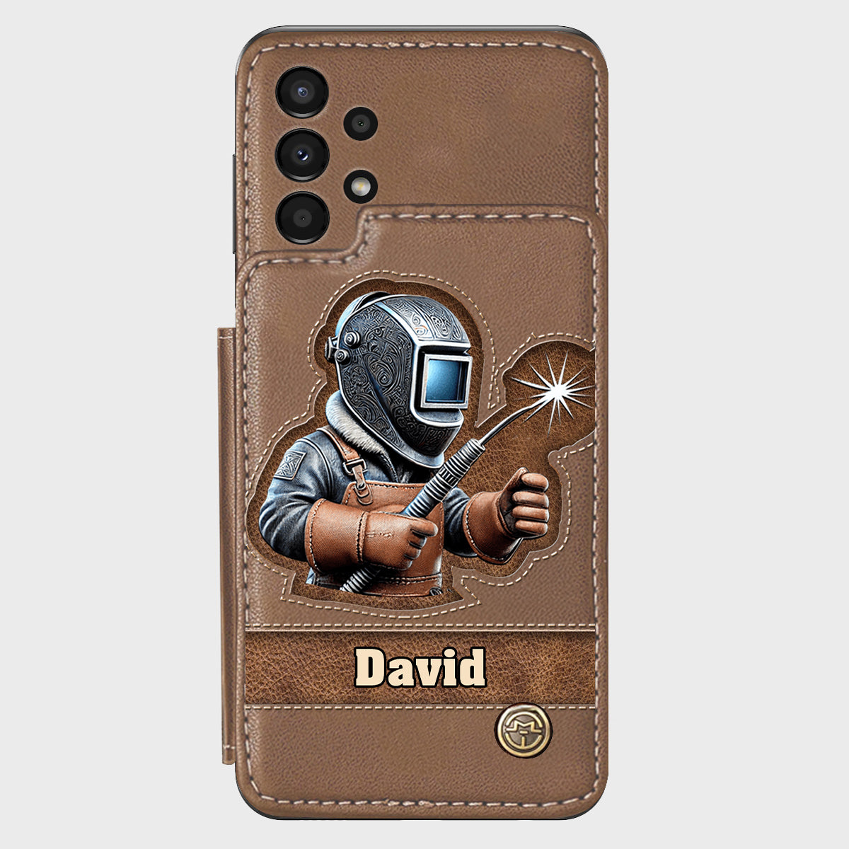 Strong Ones Become Welder - Personalized Welder Wallet Phone Case