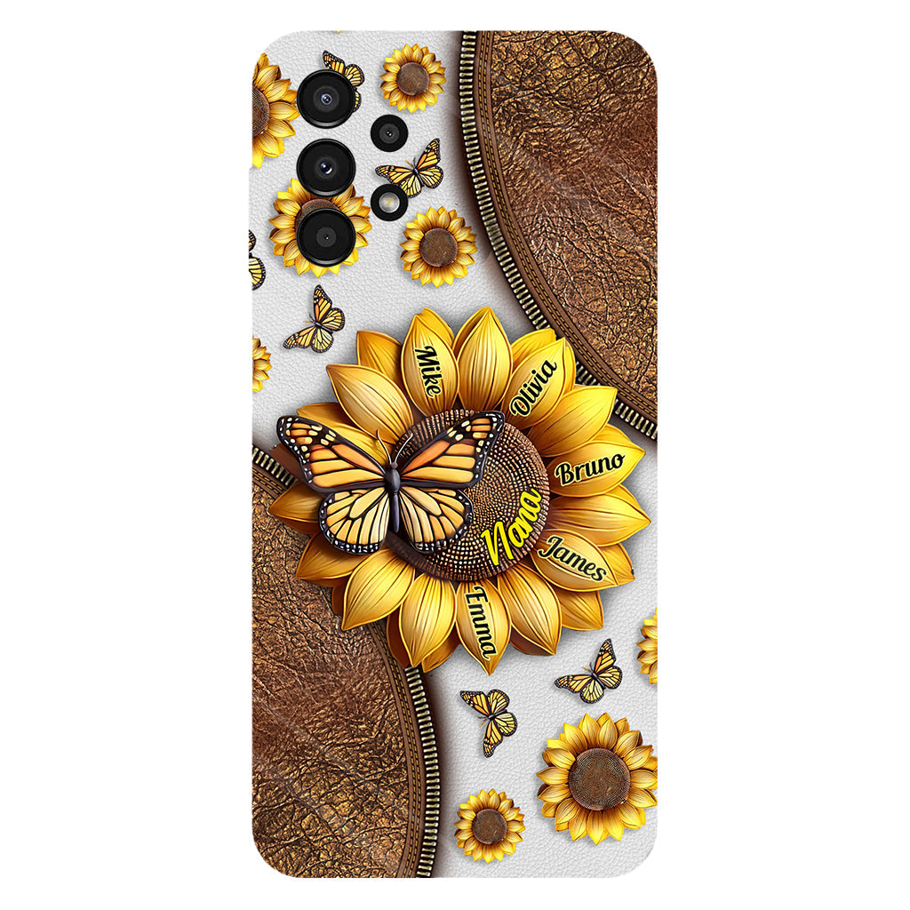 Sunflower Gift For Grandma Mom - Personalized Grandma Full Print Phone Case