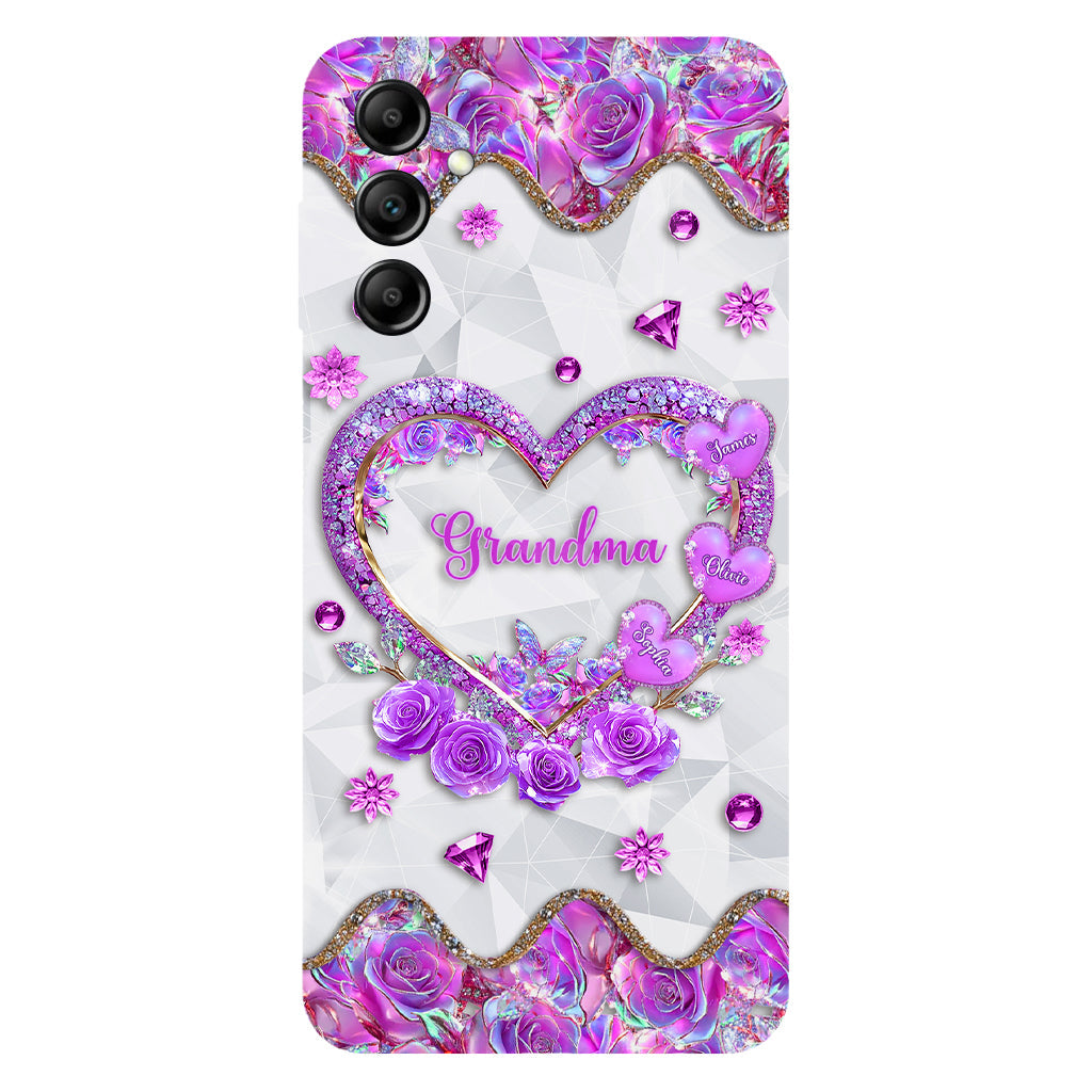 Les chéries de la maman de grand-mère - Coque de téléphone personnalisée avec impression intégrale « Grand-mère »