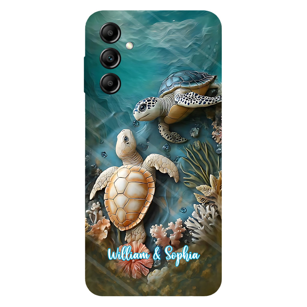 Coque de téléphone personnalisée avec imprimé intégral pour couple, cadeau idéal pour un couple marié ou pour un anniversaire.