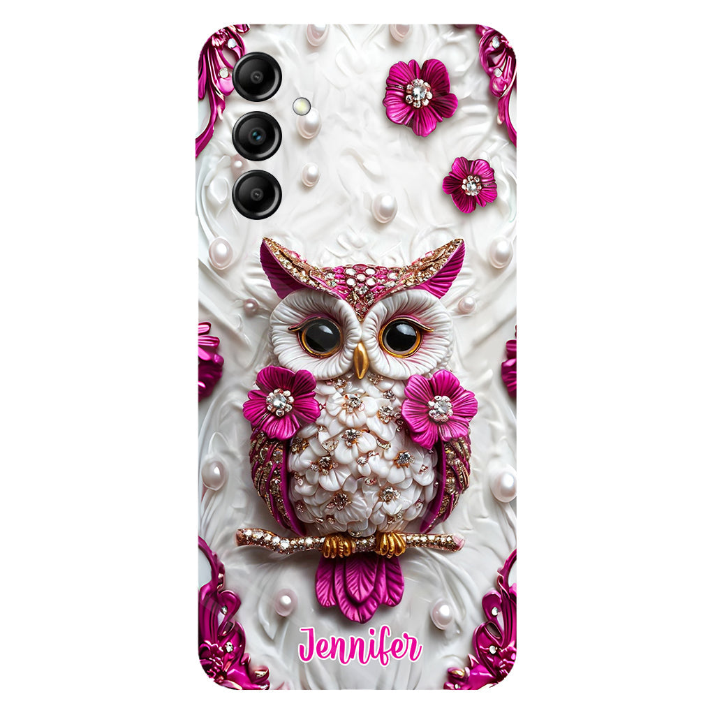 Magnifique hibou - Coque de téléphone personnalisée avec motif hibou intégral