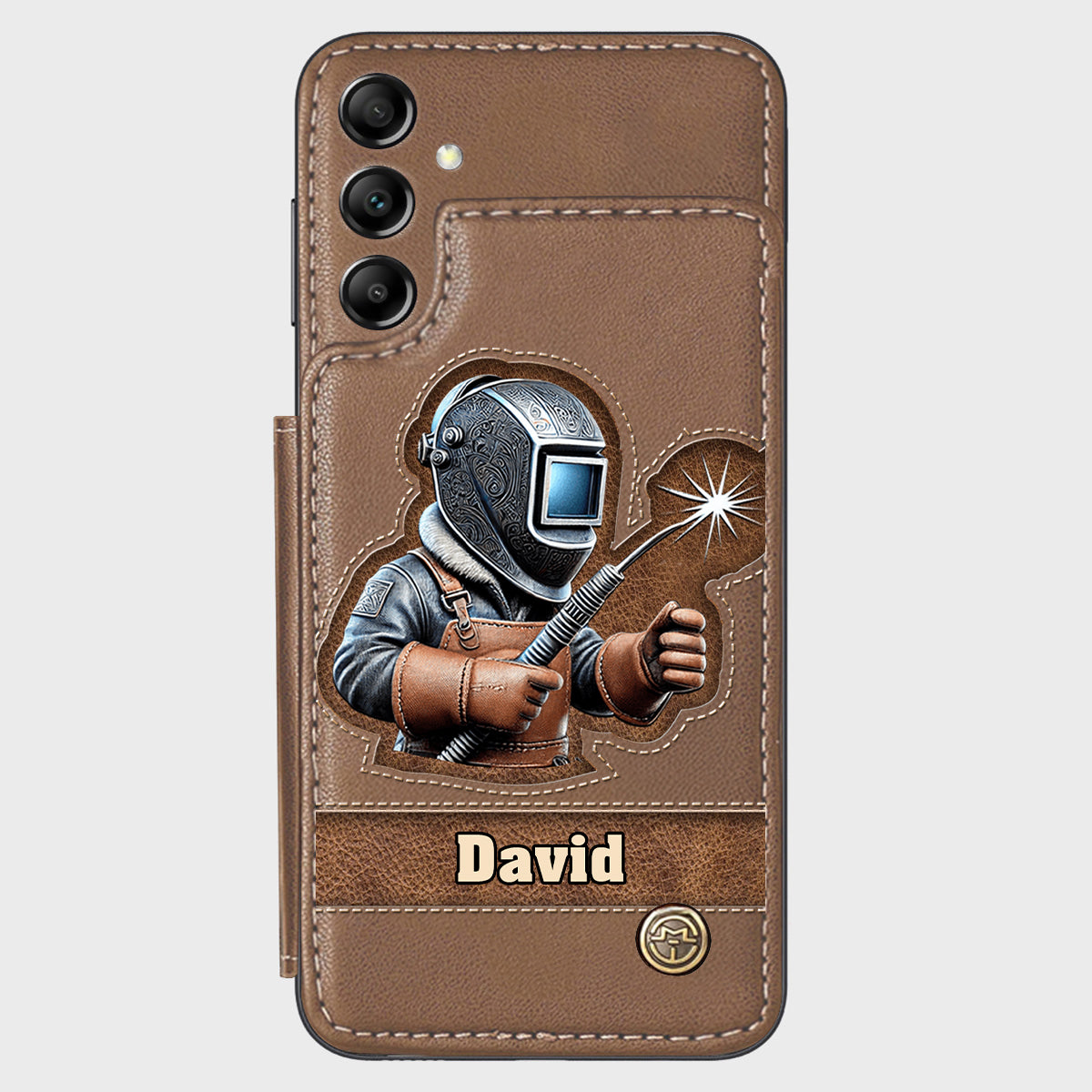 Strong Ones Become Welder - Personalized Welder Wallet Phone Case