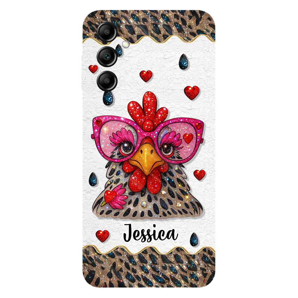 Crazy Chicken Lady - Personalized Chicken Full Print Phone Case