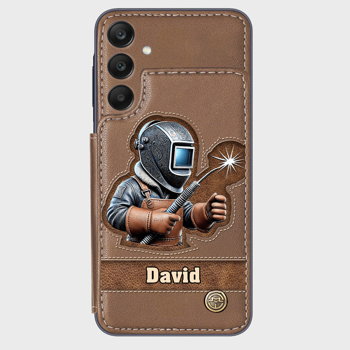 Strong Ones Become Welder - Personalized Welder Wallet Phone Case