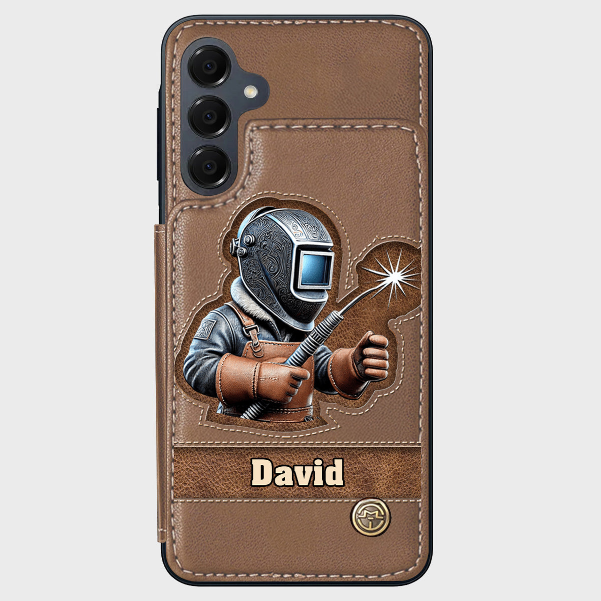 Strong Ones Become Welder - Personalized Welder Wallet Phone Case