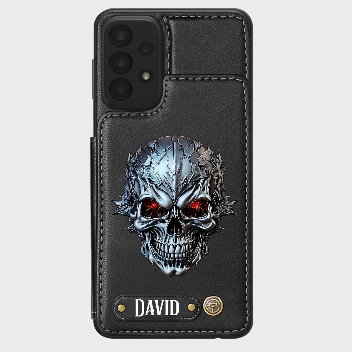 Cool Skull - Personalized Skull Wallet Phone Case