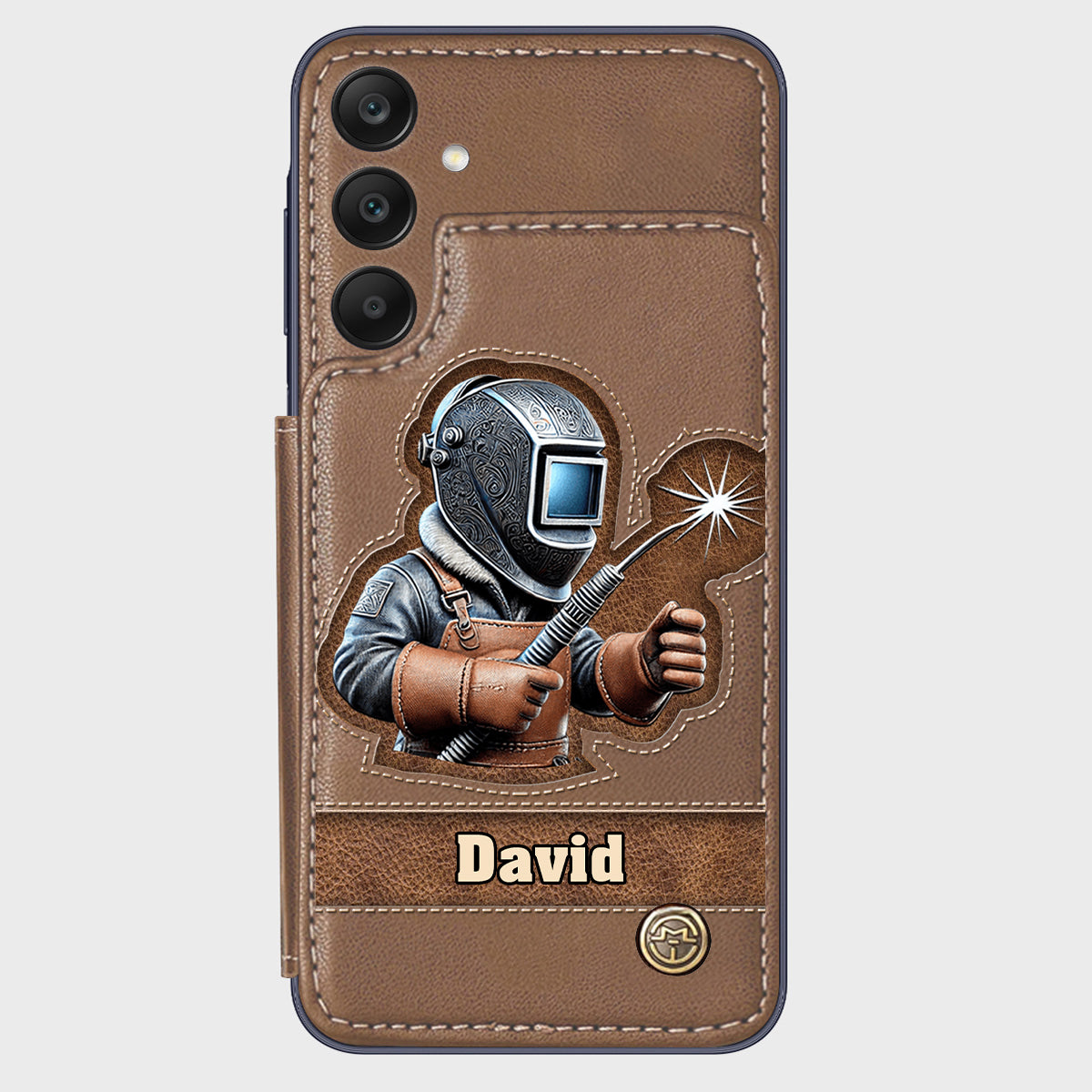 Strong Ones Become Welder - Personalized Welder Wallet Phone Case