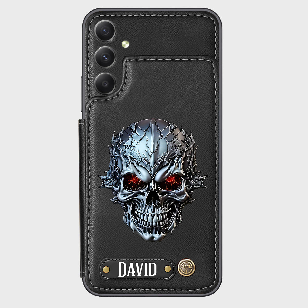 Cool Skull - Personalized Skull Wallet Phone Case