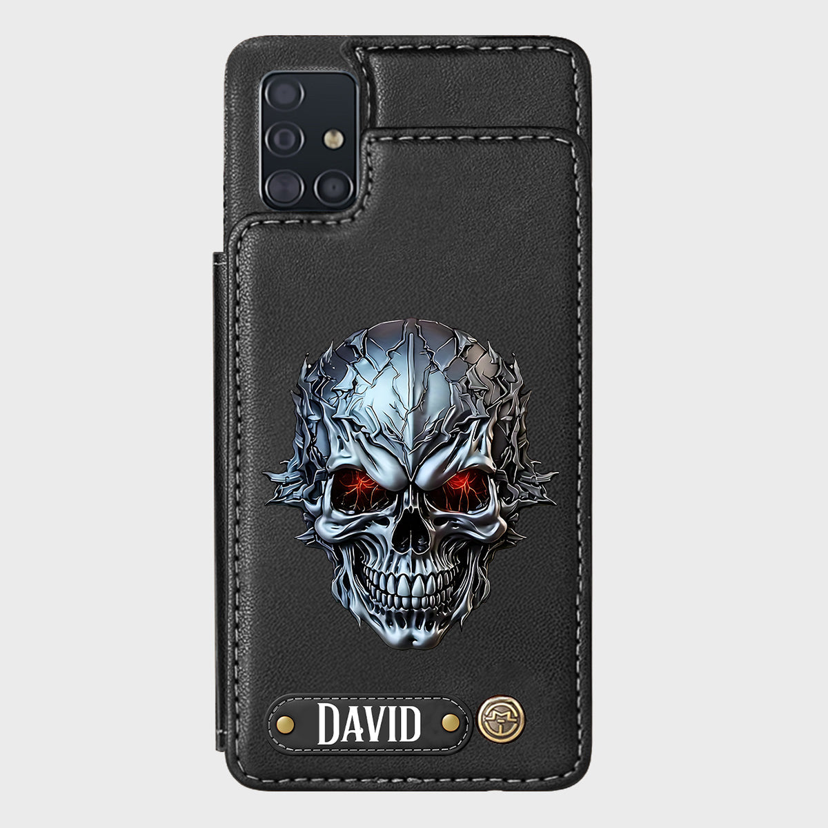 Cool Skull - Personalized Skull Wallet Phone Case