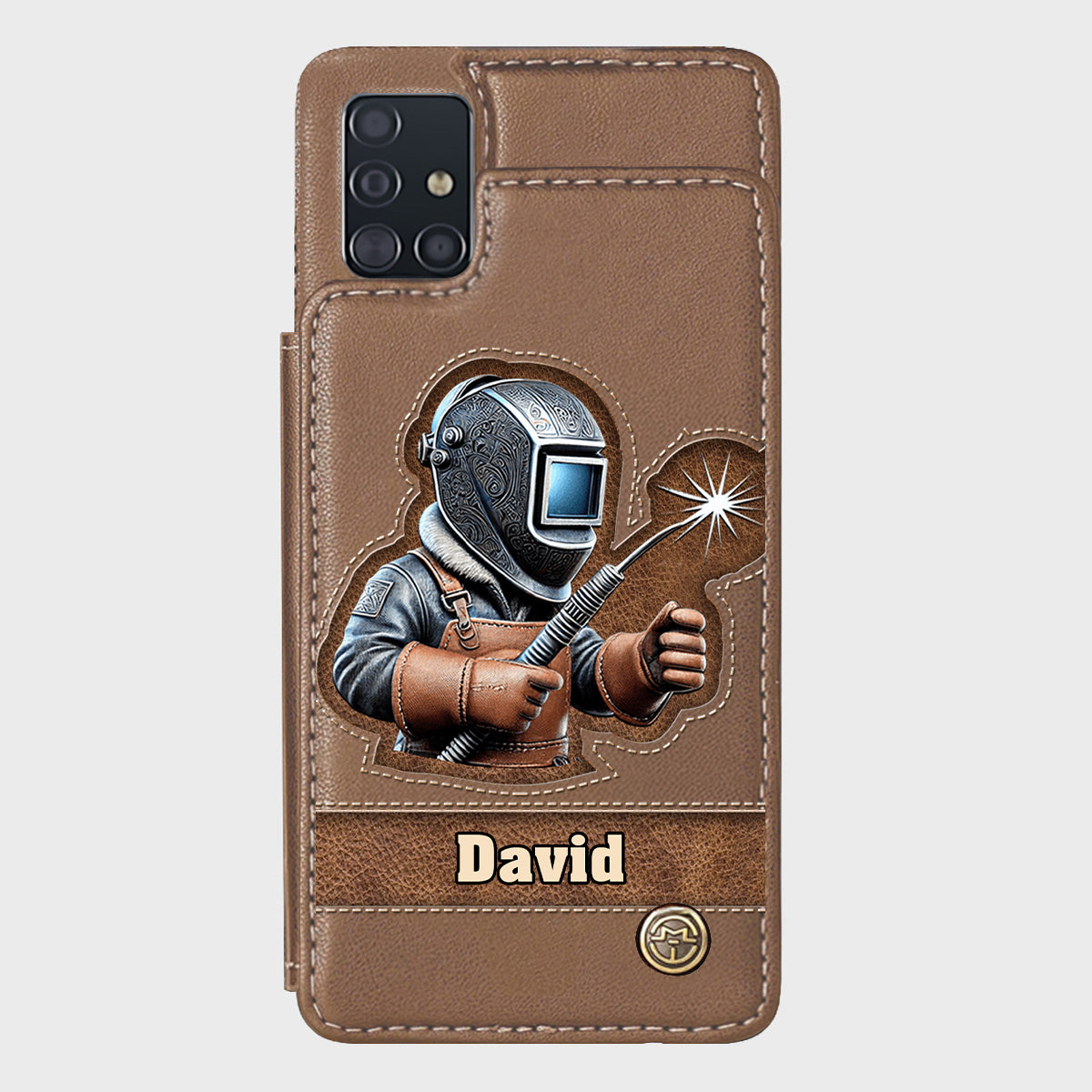 Strong Ones Become Welder - Personalized Welder Wallet Phone Case