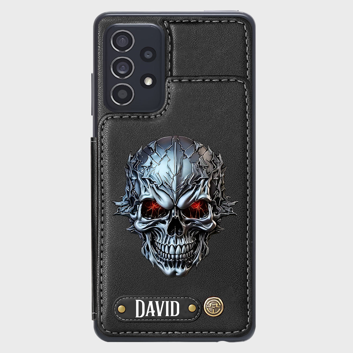 Cool Skull - Personalized Skull Wallet Phone Case
