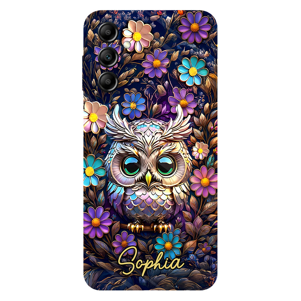 Coque de téléphone personnalisée avec motif hibou mignon