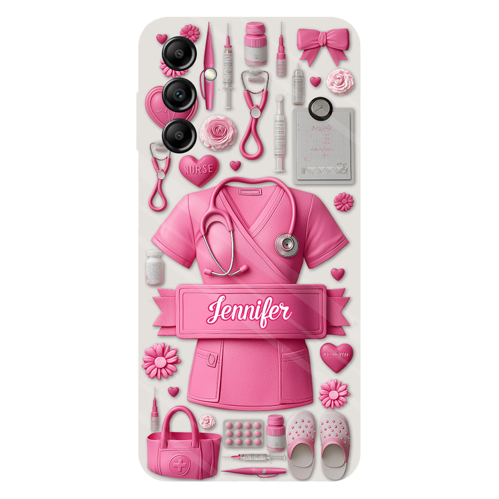 Le métier d'infirmière est un travail de cœur - Coque de téléphone personnalisée avec impression intégrale pour infirmière