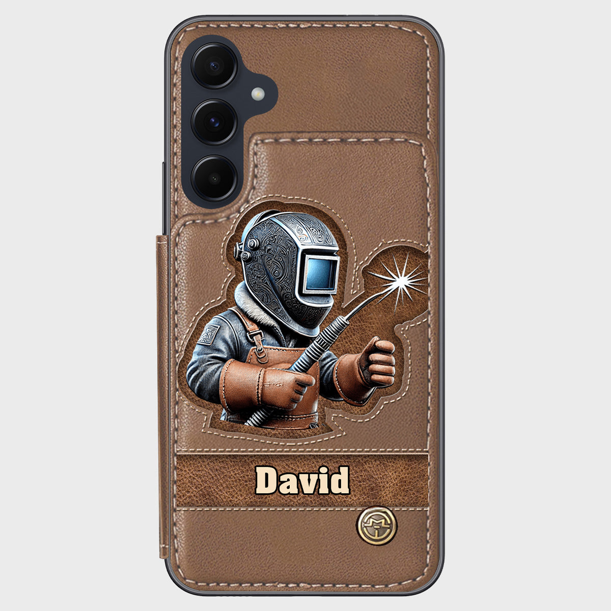 Strong Ones Become Welder - Personalized Welder Wallet Phone Case