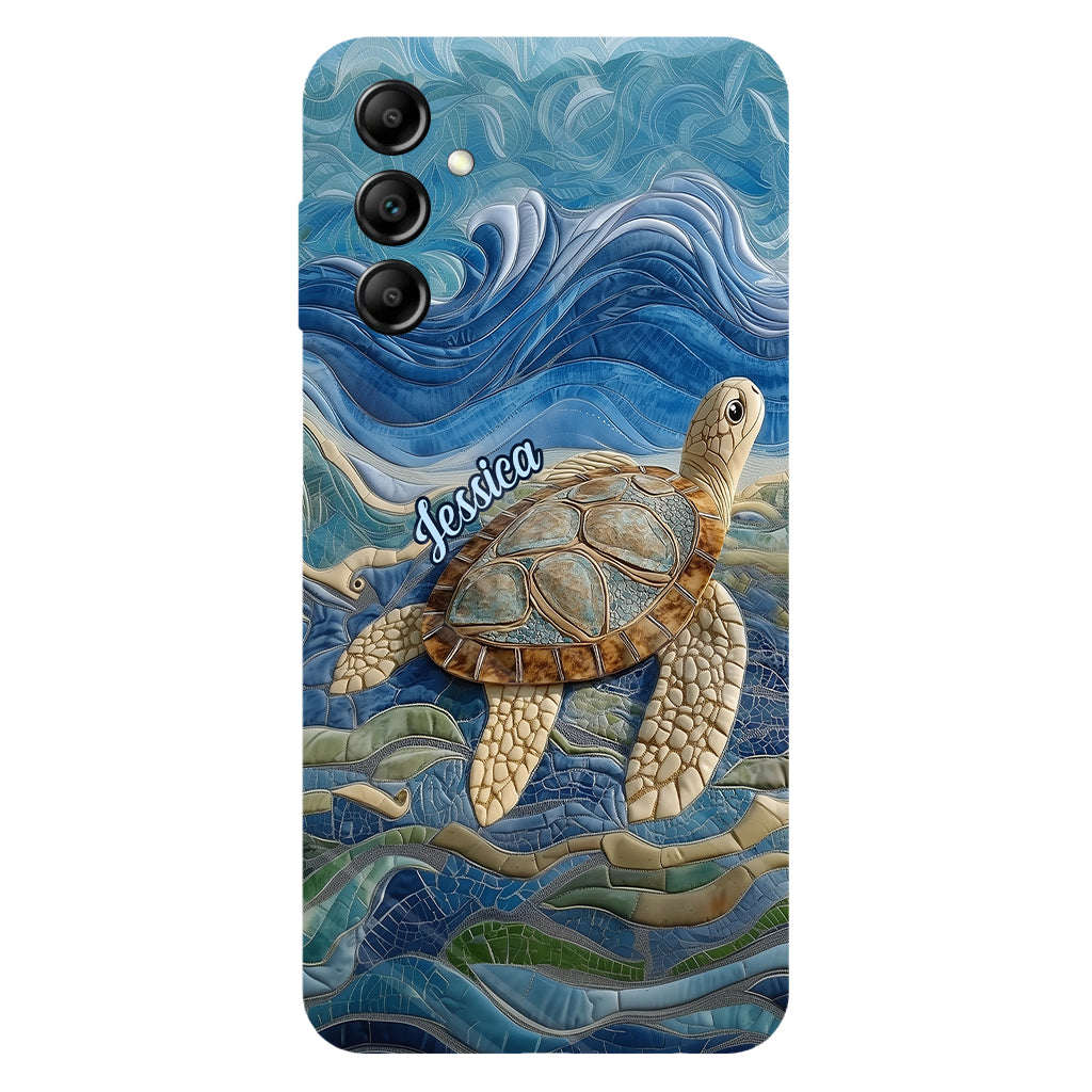 Coque de téléphone personnalisée avec motif tortue pour les amoureux des tortues