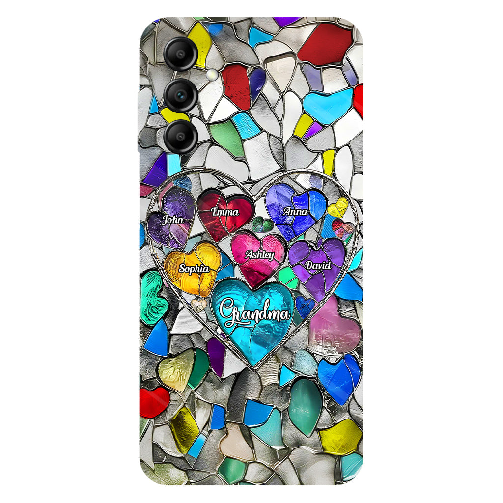 Grandma's Mom's Sweethearts - Personalized Grandma Full Print Phone Case