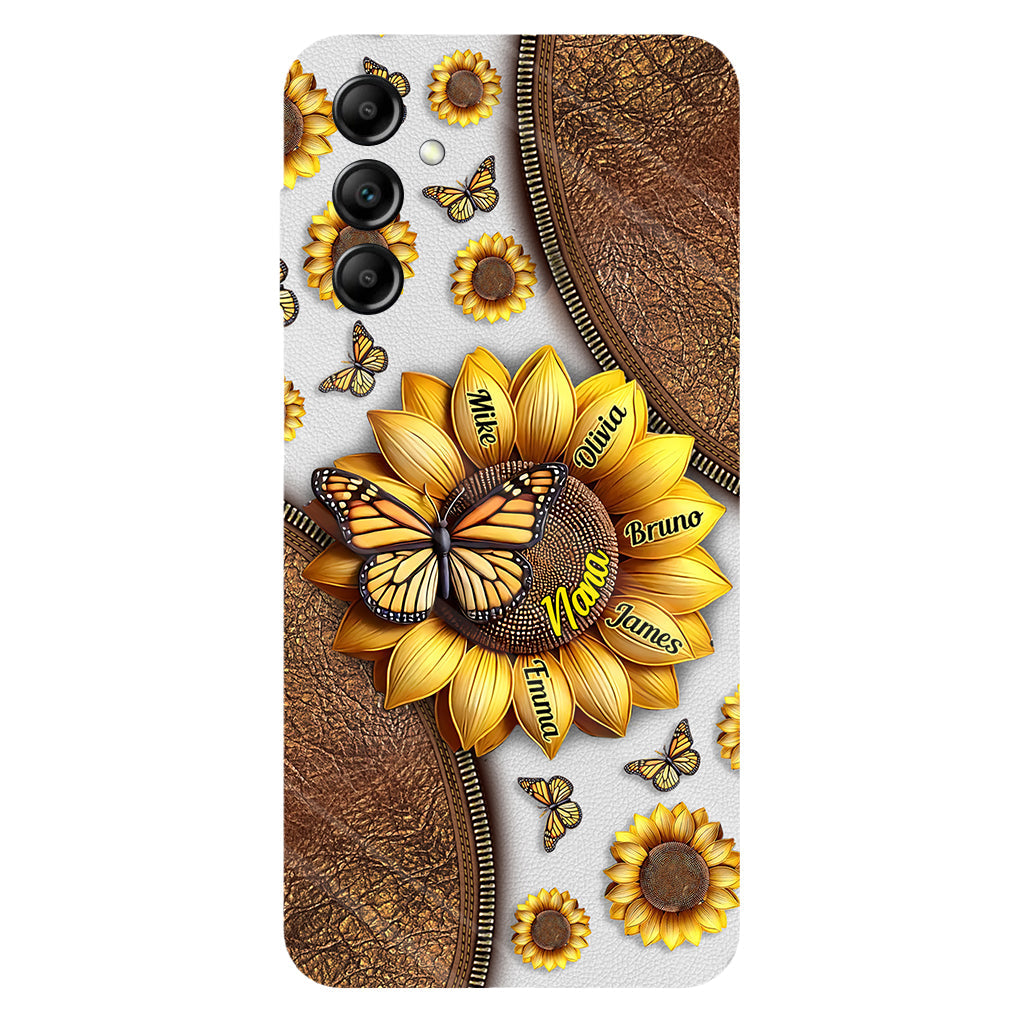 Sunflower Gift For Grandma Mom - Personalized Grandma Full Print Phone Case