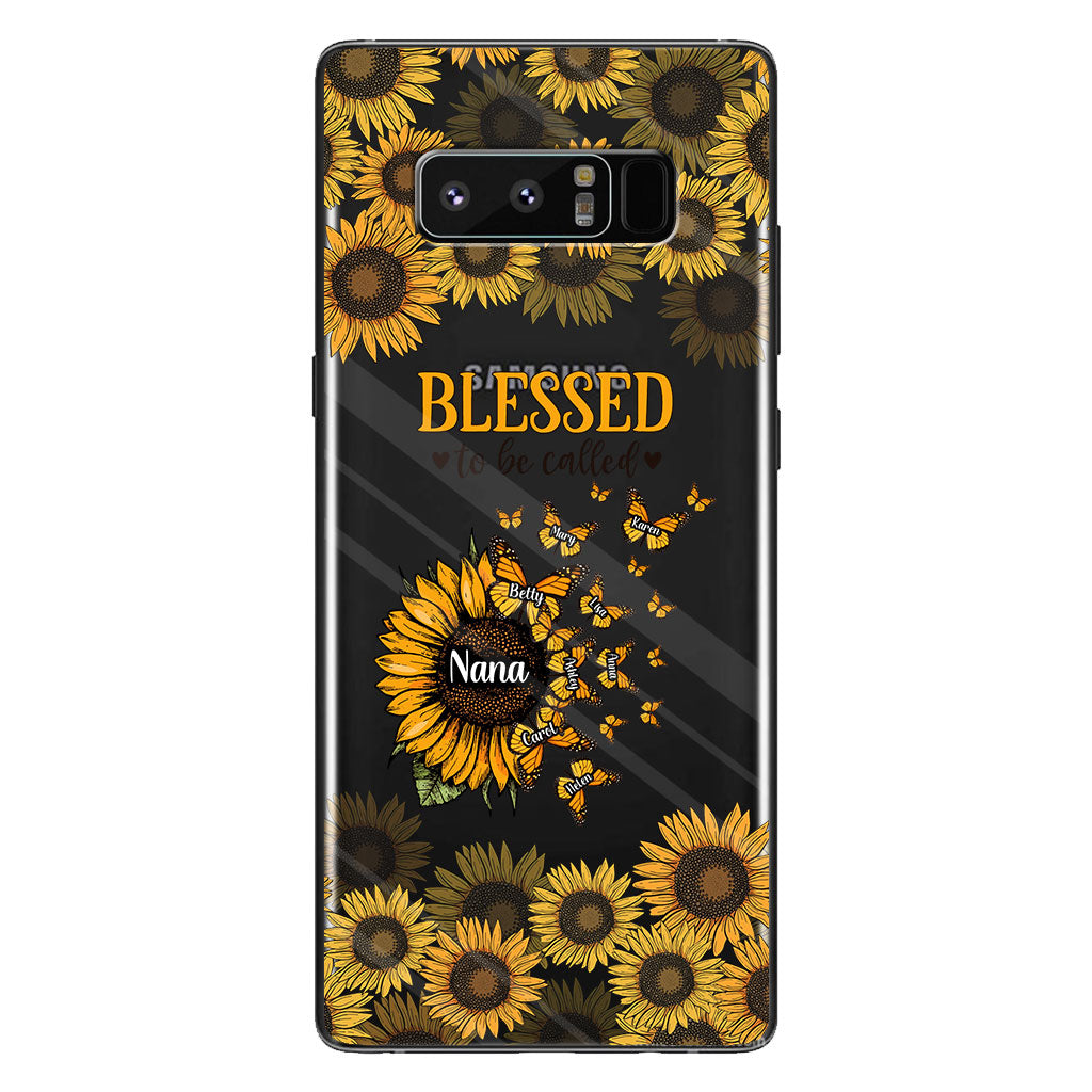 Magnifique tournesol - Cadeau pour grand-mère, maman - Coque de téléphone transparente personnalisée