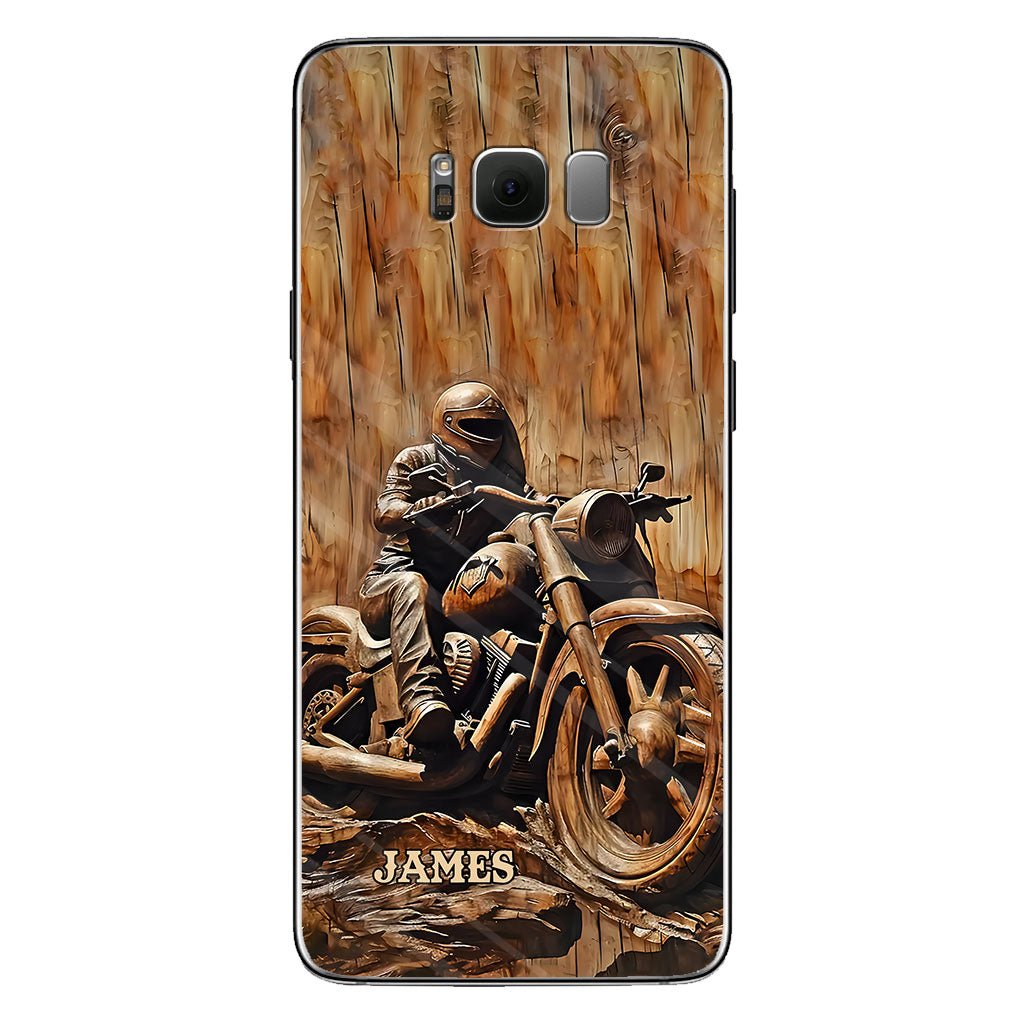 Never Underestimate An Old Man With A Motorcycle - Personalized Biker Phone Case